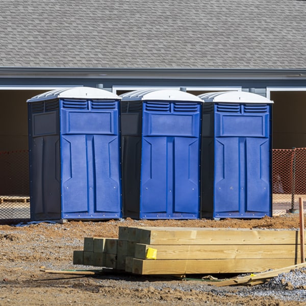 how can i report damages or issues with the porta potties during my rental period in Mechanic Ohio